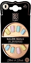 False Nail Set - Sosu by SJ Salon Nails In Seconds Short & Sweet — photo N1