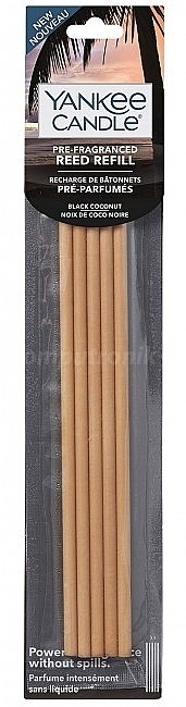 Fragranced Reed Diffusers Refill - Yankee Candle Black Coconut Pre-Fragranced Reed Refill — photo N1