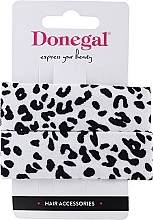 Fragrances, Perfumes, Cosmetics Hair Clips FA-5655+1, white with black spots - Donegal