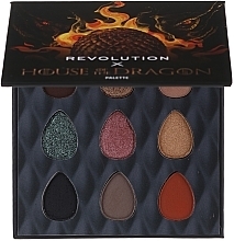 Set - Makeup Revolution House of Dragon Glow Set (highlighter/10g + l/gloss/4.5ml + pal/0.5g) — photo N1