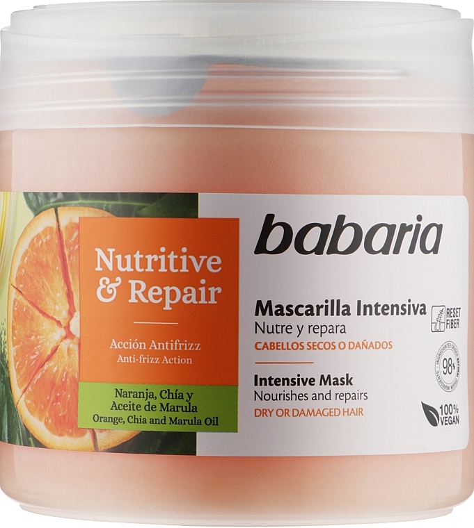 Intensive Hair Mask "Nourishment & Repair" - Babaria Intensive Mask Nutritive & Repair — photo N2