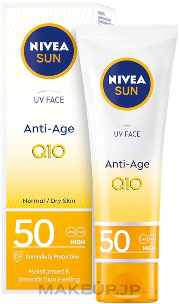 Sun Face Cream SPF50 - NIVEA Sun UV Face Q10 Anti-Age & Anti-Pigments — photo 50 ml