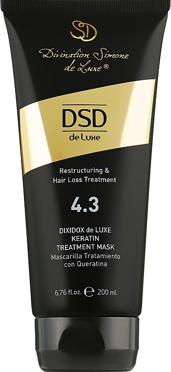 Dixidox de Luxe Keratin Restructuring Mask #4.3 - Divination Simone De Luxe Dixidox DeLuxe Keratin Treatment Mask — photo N1