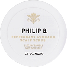 GIFT! Peppermint & Avocado Scalp Scrub - Philip B Peppermint Avocado Scalp Scrub — photo N1