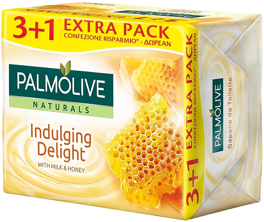 Soap "Milk & Honey" - Palmolive Naturals Indulging Delulging Delight With Milk & Honey Soap — photo N1