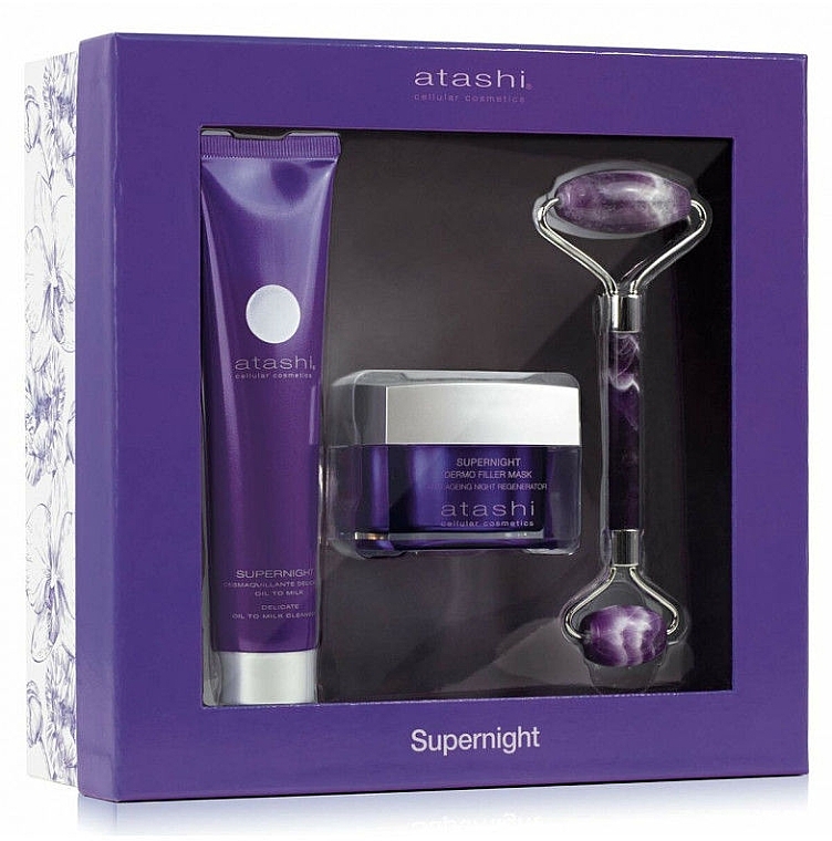 Set - Atashi Supernight (f/mask/50 ml + f/wash/75 ml + f/roller) — photo N1