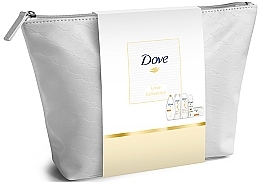 Fragrances, Perfumes, Cosmetics Set - Dove Caring Oil Care Premium (sh/gel/250ml + antiperspirant/150ml + shm/250ml + conditioner/200ml + soap/100g + bag)