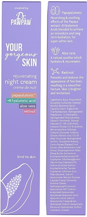 Rejuvenating Night Face Cream - Dr. PAWPAW Your Gorgeous Skin Rejuvenating Night Cream — photo N3