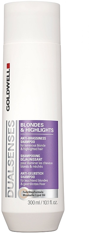 Shampoo for Bleached & Highlighted Hair - Goldwell Dualsenses Blondes & Highlights Anti-Brassiness Shampoo — photo N1