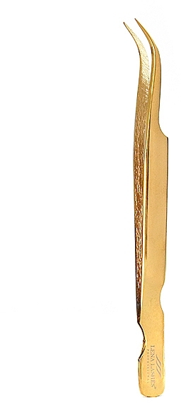 Curved Tweezers, 013, golden - Lena Lashes — photo N2