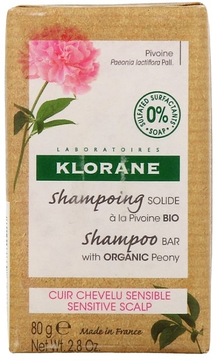 Solid Shampoo for Sensitive Scalp - Klorane Peony Solid Shampoo — photo N1
