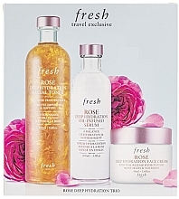 Fragrances, Perfumes, Cosmetics Set - Fresh Rose Deep Hydration Set (f/toner/250ml + f/ser/100ml + f/cr/50ml)