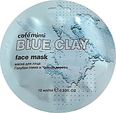 Fragrances, Perfumes, Cosmetics Face Mask "Blue Clay & Tea Tree" - Cafe Mimi Blue Clay Face Mask