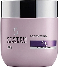 Colored Hair Mask - System Professional Color Save Lipidcode Mask C3 — photo N1