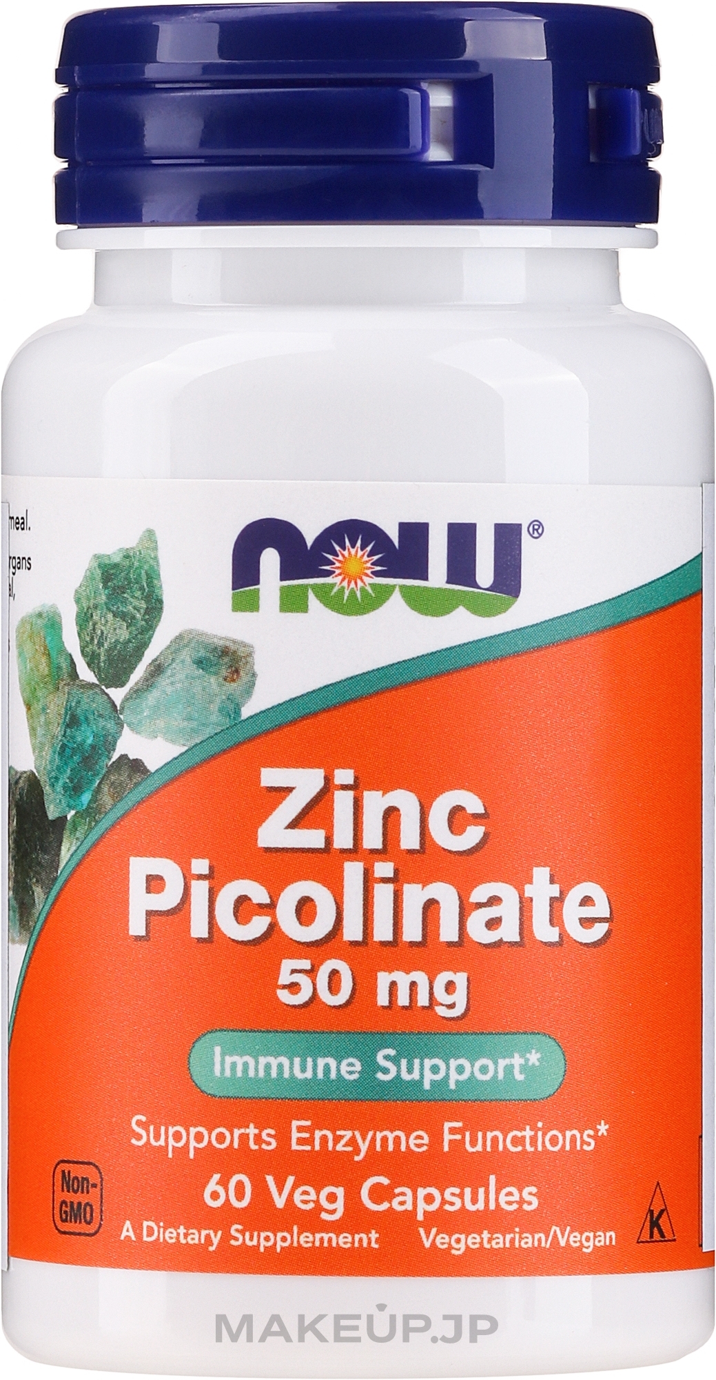 Capsules "Zinc Picolinate" 50 mg - Now Foods Zinc Picolinate 50mg Veg Capsules — photo 60 szt.
