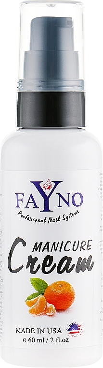 Tangerine Moisturizing Hand & Cuticle Cream - Fayno Manicure Cream — photo N1