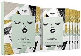 Fragrances, Perfumes, Cosmetics Set - Pibu Beauty Green Tea Purifying Clay Mask Set (f/mask/5x18g)