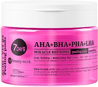 Refreshing Peeling Pads - 7 Days My Beauty Week Miracle Refining Peeling Pads — photo N1