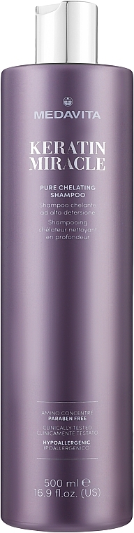 Deep Cleansing Chelating Shampoo - Medavita Keratin Miracle Pure Chelating Shampoo — photo N1