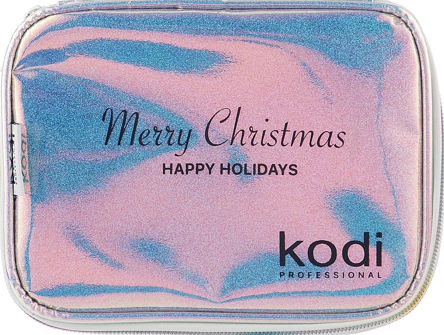 Cosmetic Bag 'Merry Christmas', hologram - Kodi Professional — photo N1