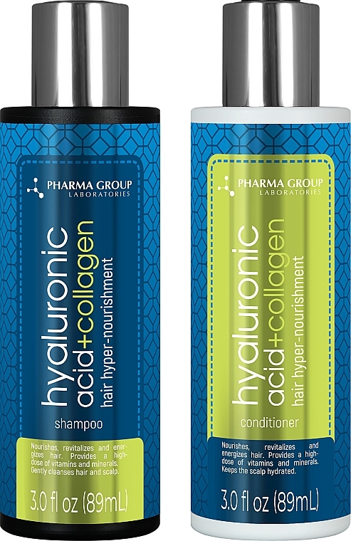 Hyper-Nourishing Conditioner - Pharma Group Laboratories Hyaluronic Acid + Collagen — photo N3