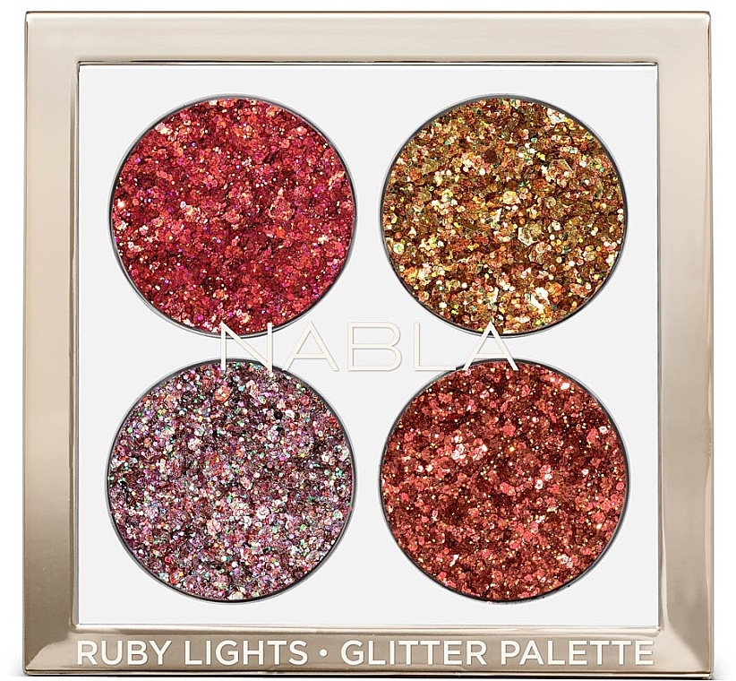 Eyeshdow Palette - Nabla Ruby Lights Collection Glitter Palette — photo N3