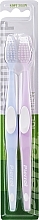 Fragrances, Perfumes, Cosmetics Toothbrush, soft, blue + lilac - Pierrot Action Tip Soft