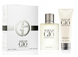 Fragrances, Perfumes, Cosmetics Giorgio Armani Acqua di Gio Pour Homme - Set (edt/50ml + a/sh/balm/75ml)