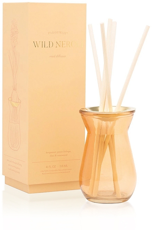 Fragrance Diffuser - Paddywax Wild Neroli Reed Diffuser — photo N2