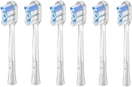 Sonic Toothbrush Replacement Heads, Pack of 6 - Laifen Head Efficient Cleaning Hard	 — photo N1