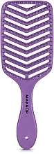 Hair Brush, purple - MAKEUP Massage Air Hair Brush Purple — photo N1