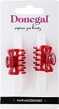 Fragrances, Perfumes, Cosmetics Claw Clip, FA-5666, red, 2 pcs - Donegal