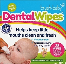 Fragrances, Perfumes, Cosmetics Disposable Baby Dental Wipes - Brush-Baby