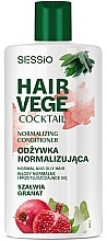 Fragrances, Perfumes, Cosmetics Sage & Pomegranate Normalizing Hair Conditioner - Sessio Hair Vege Cocktail Normalizing Conditioner