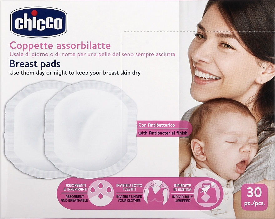 Breast Pads, 30 pcs. - Chicco — photo N2