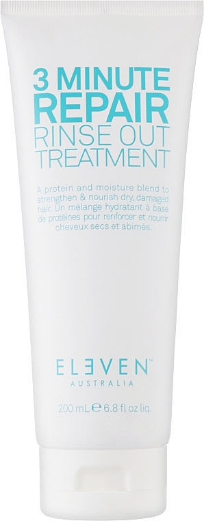 Mask for Dry Damaged Hair - Eleven Australia 3 Minute Rinse Out Repair Treatment — photo N1