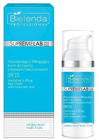 Hyaluronic Face Cream SPF15 - Bielenda Professional Supremelab Hydra-hyal2 — photo N1
