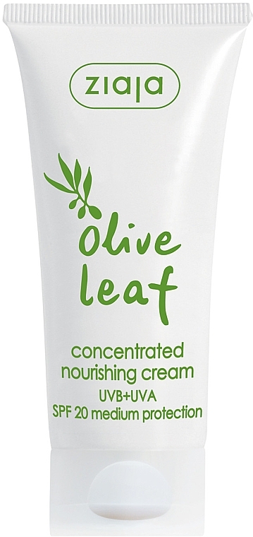 Concentrated Olive Leaf Face Cream - Ziaja Olive Leaf Concentrated Nourishing Cream SPF20 — photo N2