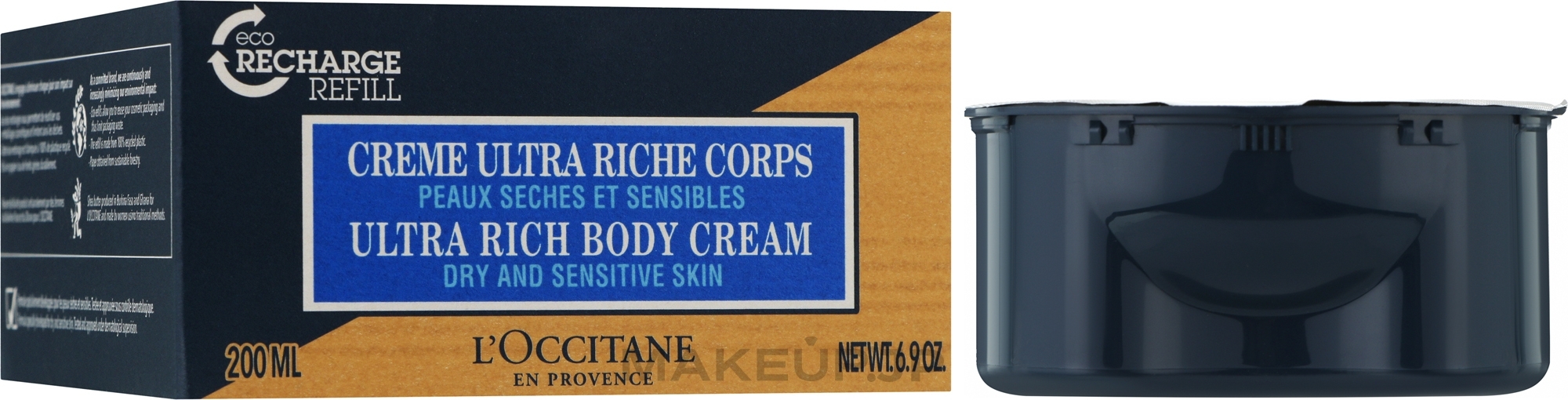 Nourishing Body Cream "Shea Butter" - L'Occitane Shea Ultra Rich Body Cream Eco-Refill (refill) — photo 200 ml