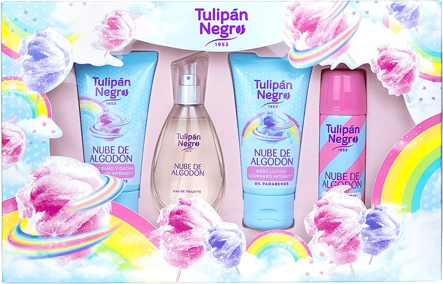 Tulipan Negro Nube De Algodon - Set (edt/50ml + b/spray/50ml + sh/gel/75ml + b/lot/75ml) — photo N1