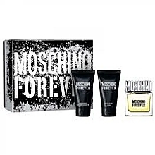 Fragrances, Perfumes, Cosmetics Moschino Forever - Set (edt 4.5ml + a/sh 25ml + sh/g 25ml)