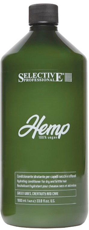 Moisturizing Conditioner for Dry & Brittle Hair - Selective Professional Hemp Hydrating Conditioner — photo N1