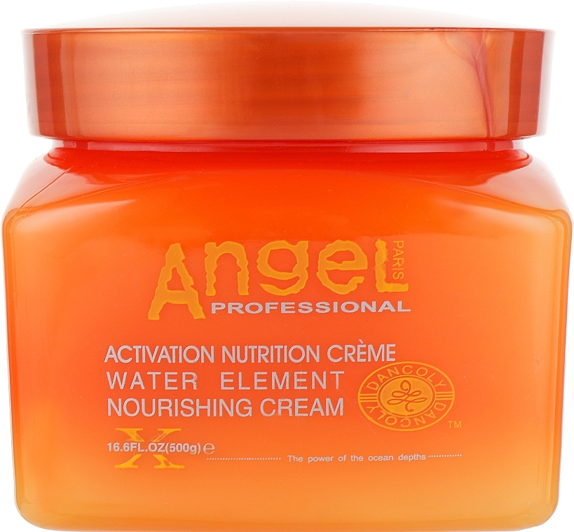 Nourishing & Repairing Cream Mask for Dry & Damaged Hair - Angel Professional Paris Water Element Nursing Cream — photo N1