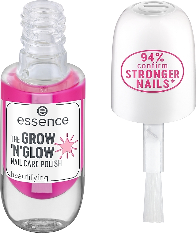 Nail Reinforcer - Essence The Grow'n'glow Nail Care Polish — photo N2