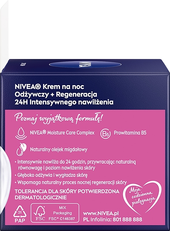 Regenerating Night Cream for Dry Skin - NIVEA Rich Regenerating Night Care — photo N7