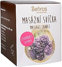 Fragrances, Perfumes, Cosmetics Scented Massage Candle "Lavender" - Sefiros Massage Candle