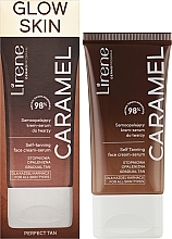 Self-Tanning Face Cream Serum 'Caramel' - Lirene Perfect Tan Self-Tanning Cream-Serum — photo N8
