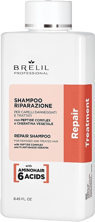 Repair Shampoo for Damaged & Colour-Treated Hair - Brelil Repair Treatment Repair Shampoo — photo N1