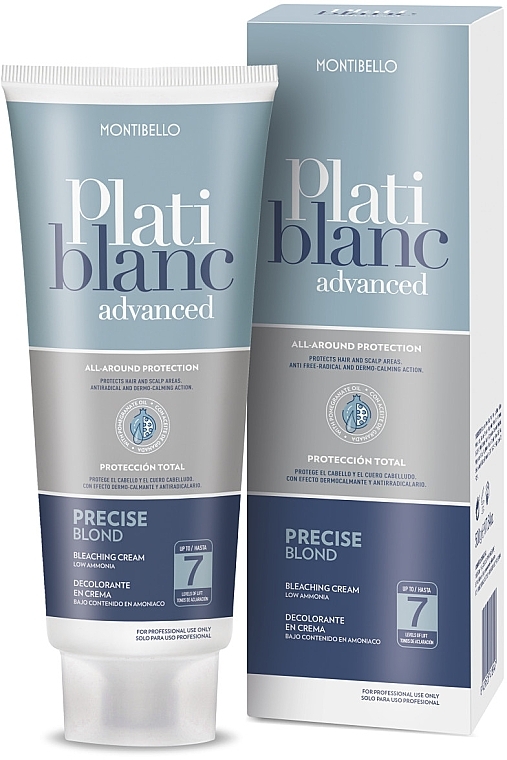 Hair Bleaching Cream - Montibello Platiblanc Advanced Precise Blond Bleaching Cream — photo N1
