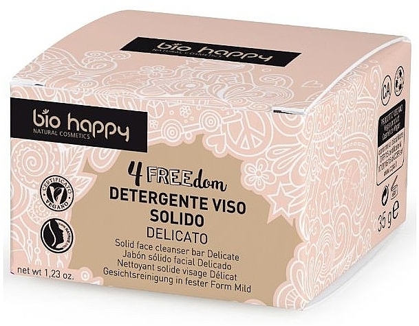 Cleansing Face Soap - Bio Happy 4FREEdom Delicate Face Cleanser Bar — photo N1